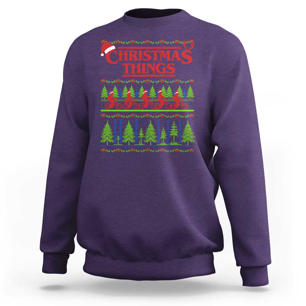 Christmas Things Sweatshirt Vintage Movie TV Series Retro - Wonder Print Shop