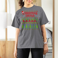 Christmas Things T Shirt For Women Vintage Movie TV Series Retro - Wonder Print Shop