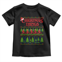 Christmas Things Toddler T Shirt Vintage Movie TV Series Retro - Wonder Print Shop