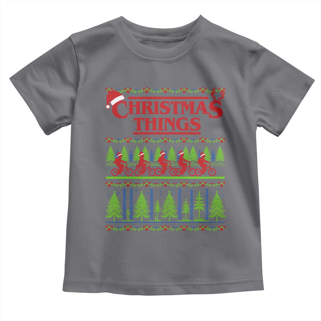 Christmas Things Toddler T Shirt Vintage Movie TV Series Retro - Wonder Print Shop