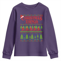 Christmas Things Youth Sweatshirt Vintage Movie TV Series Retro - Wonder Print Shop
