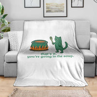 Sarcastic Cat Meme Throw Blanket Weirdcore Dark Humor - Wonder Print Shop