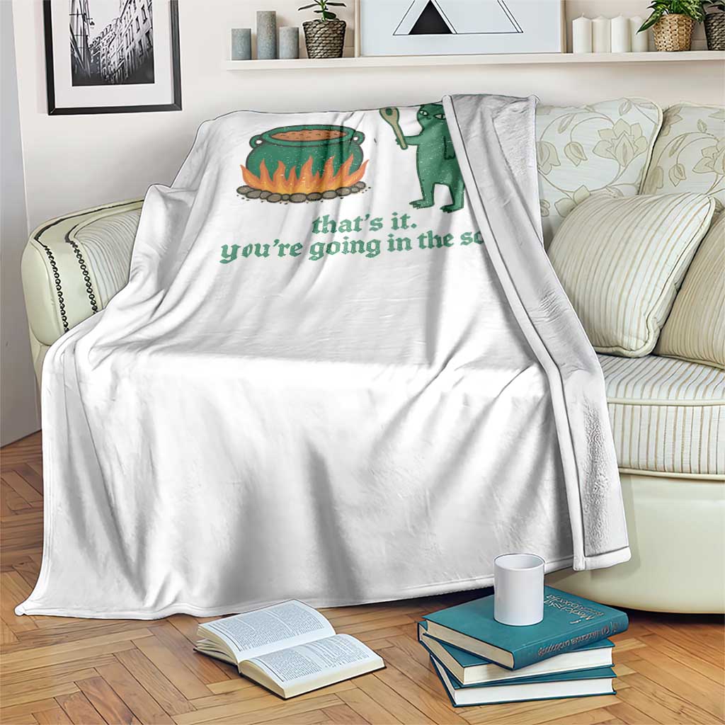 Sarcastic Cat Meme Throw Blanket Weirdcore Dark Humor - Wonder Print Shop