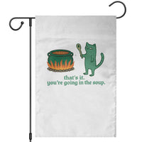 Sarcastic Cat Meme Garden Flag Weirdcore Dark Humor - Wonder Print Shop