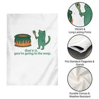 Sarcastic Cat Meme Garden Flag Weirdcore Dark Humor - Wonder Print Shop