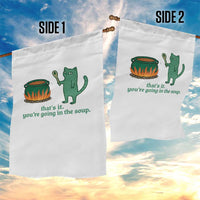 Sarcastic Cat Meme Garden Flag Weirdcore Dark Humor - Wonder Print Shop
