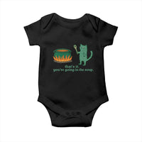 Sarcastic Cat Meme Baby Onesie Weirdcore Dark Humor - Wonder Print Shop