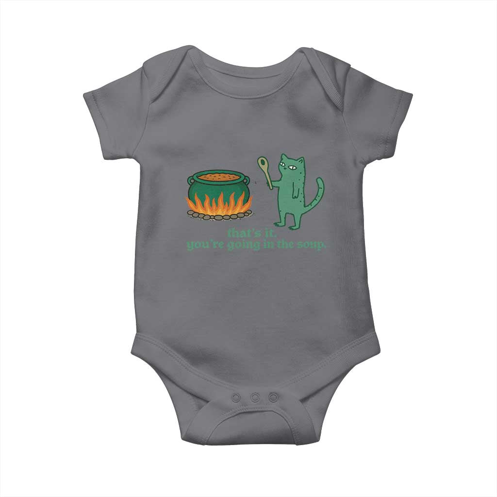 Sarcastic Cat Meme Baby Onesie Weirdcore Dark Humor - Wonder Print Shop
