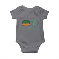 Sarcastic Cat Meme Baby Onesie Weirdcore Dark Humor - Wonder Print Shop