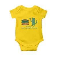 Sarcastic Cat Meme Baby Onesie Weirdcore Dark Humor - Wonder Print Shop
