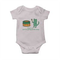 Sarcastic Cat Meme Baby Onesie Weirdcore Dark Humor - Wonder Print Shop