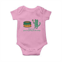 Sarcastic Cat Meme Baby Onesie Weirdcore Dark Humor - Wonder Print Shop