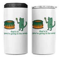 Sarcastic Cat Meme 4 in 1 Can Cooler Tumbler Weirdcore Dark Humor - Wonder Print Shop