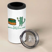Sarcastic Cat Meme 4 in 1 Can Cooler Tumbler Weirdcore Dark Humor - Wonder Print Shop