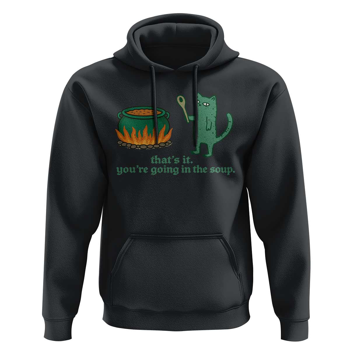 Sarcastic Cat Meme Hoodie Weirdcore Dark Humor - Wonder Print Shop