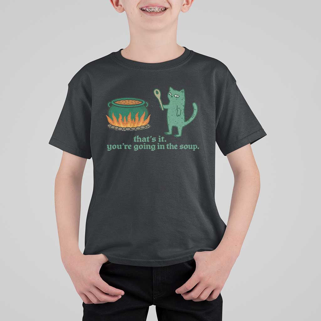 Sarcastic Cat Meme T Shirt For Kid Weirdcore Dark Humor - Wonder Print Shop