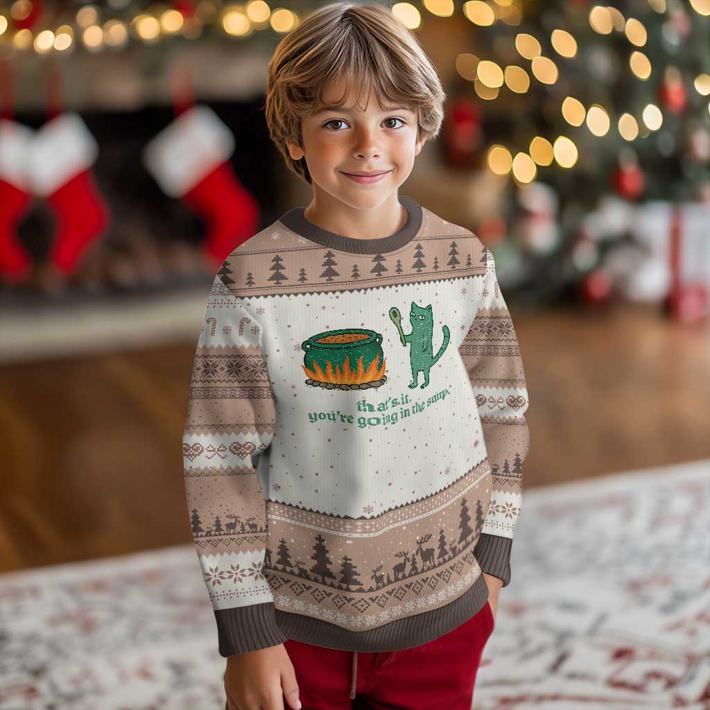 Sarcastic Cat Meme Ugly Christmas Sweater Weirdcore Dark Humor - Wonder Print Shop