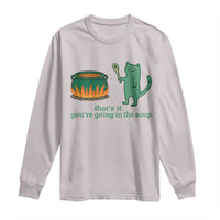 Sarcastic Cat Meme Long Sleeve Shirt Weirdcore Dark Humor - Wonder Print Shop