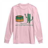 Sarcastic Cat Meme Long Sleeve Shirt Weirdcore Dark Humor - Wonder Print Shop