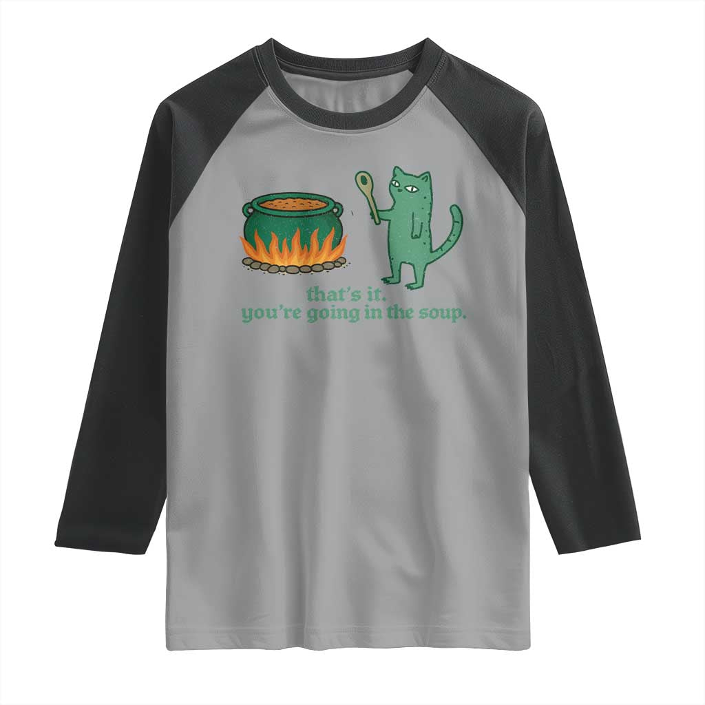 Sarcastic Cat Meme Raglan Shirt Weirdcore Dark Humor - Wonder Print Shop