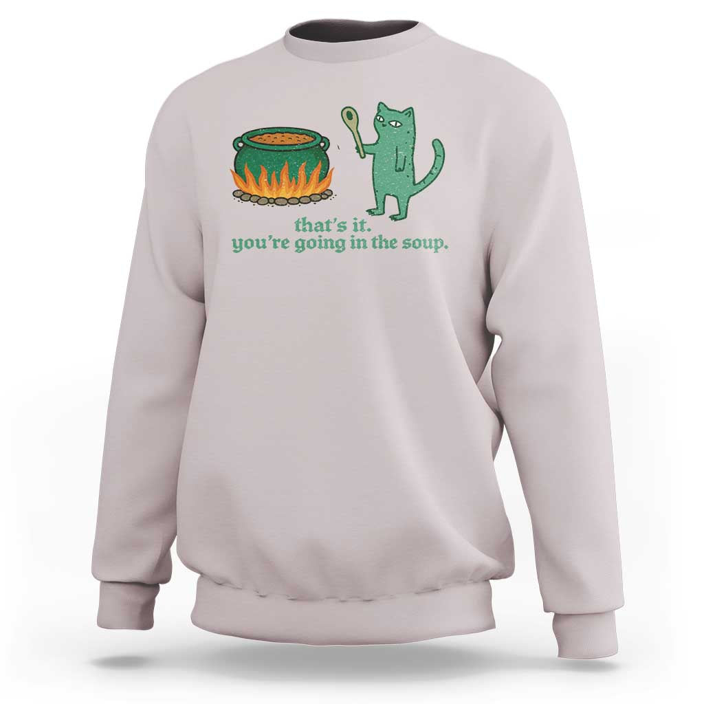 Sarcastic Cat Meme Sweatshirt Weirdcore Dark Humor - Wonder Print Shop