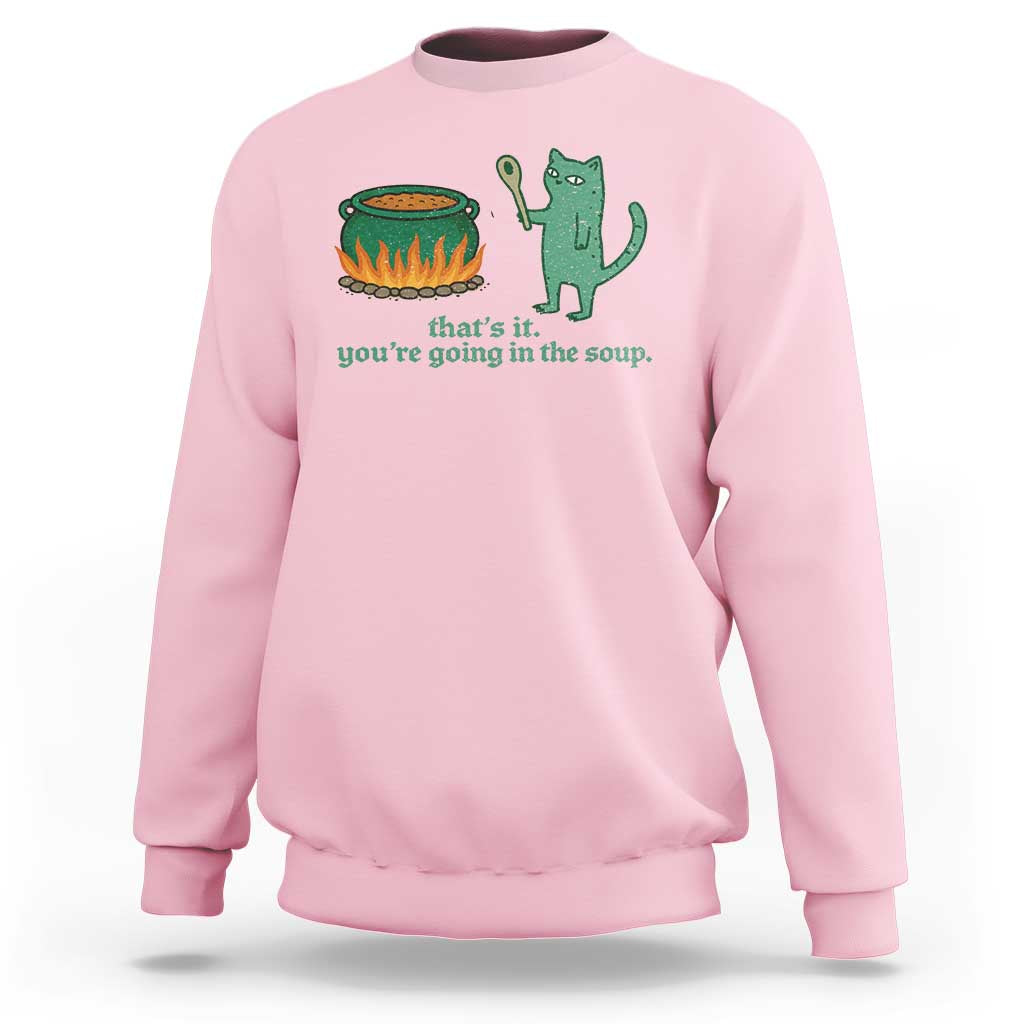 Sarcastic Cat Meme Sweatshirt Weirdcore Dark Humor - Wonder Print Shop