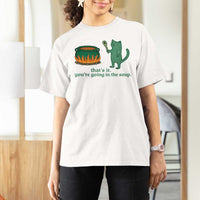 Sarcastic Cat Meme T Shirt For Women Weirdcore Dark Humor - Wonder Print Shop