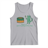Sarcastic Cat Meme Tank Top Weirdcore Dark Humor - Wonder Print Shop
