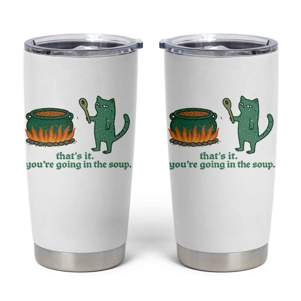 Sarcastic Cat Meme Tumbler Cup Weirdcore Dark Humor - Wonder Print Shop