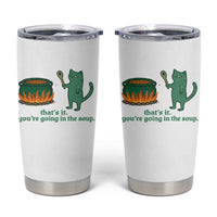 Sarcastic Cat Meme Tumbler Cup Weirdcore Dark Humor - Wonder Print Shop