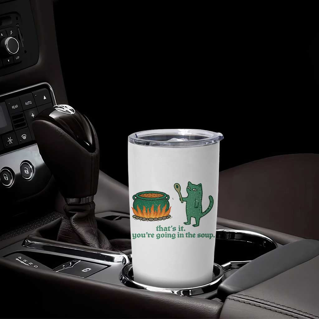 Sarcastic Cat Meme Tumbler Cup Weirdcore Dark Humor - Wonder Print Shop