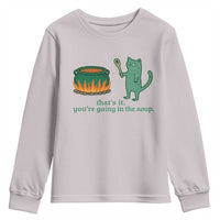Sarcastic Cat Meme Youth Sweatshirt Weirdcore Dark Humor - Wonder Print Shop
