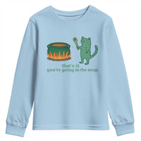 Sarcastic Cat Meme Youth Sweatshirt Weirdcore Dark Humor - Wonder Print Shop