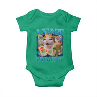 I Eat Cement Cursed Cat Baby Onesie Funny Cat Meme Ironic - Wonder Print Shop