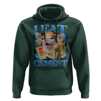I Eat Cement Cursed Cat Hoodie Funny Cat Meme Ironic - Wonder Print Shop