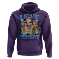 I Eat Cement Cursed Cat Hoodie Funny Cat Meme Ironic - Wonder Print Shop