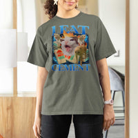I Eat Cement Cursed Cat T Shirt For Women Funny Cat Meme Ironic - Wonder Print Shop