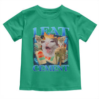 I Eat Cement Cursed Cat Toddler T Shirt Funny Cat Meme Ironic - Wonder Print Shop