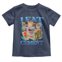 I Eat Cement Cursed Cat Toddler T Shirt Funny Cat Meme Ironic - Wonder Print Shop