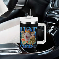 I Eat Cement Cursed Cat Tumbler With Handle Funny Cat Meme Ironic - Wonder Print Shop
