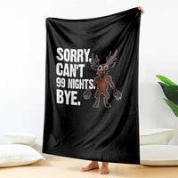 Sorry Cant 99 Nights Bye In The Forest Throw Blanket Funny Gamer Gift - Wonder Print Shop