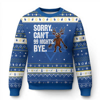 Sorry Cant 99 Nights Bye In The Forest Hanukkah Ugly Sweater Funny Gamer Gift - Wonder Print Shop