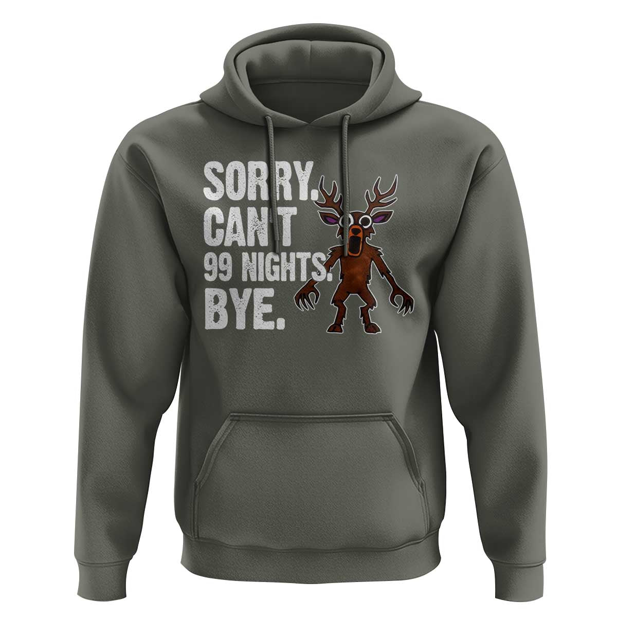 Sorry Cant 99 Nights Bye In The Forest Hoodie Funny Gamer Gift - Wonder Print Shop