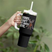 Sorry Cant 99 Nights Bye In The Forest Tumbler With Handle Funny Gamer Gift - Wonder Print Shop