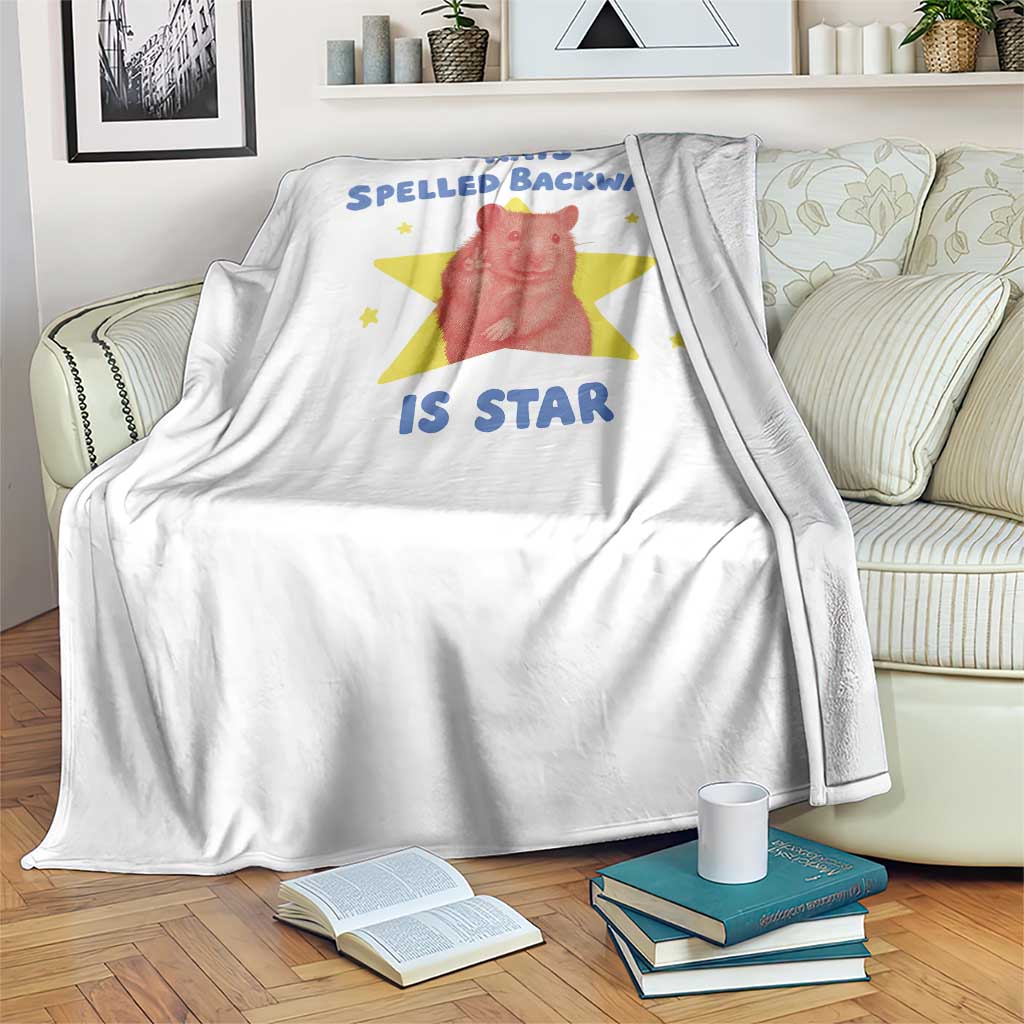 Rats Spelled Backwards Is Star Throw Blanket Sarcastic Rat Meme - Wonder Print Shop