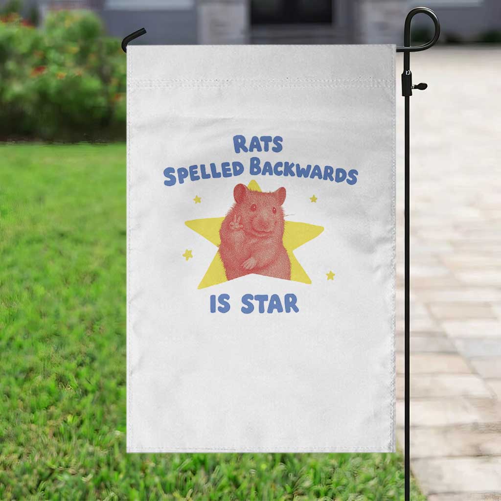 Rats Spelled Backwards Is Star Garden Flag Sarcastic Rat Meme - Wonder Print Shop
