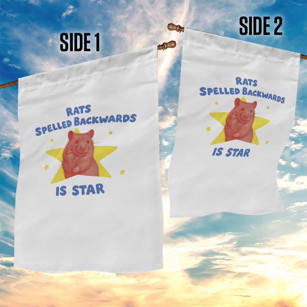 Rats Spelled Backwards Is Star Garden Flag Sarcastic Rat Meme - Wonder Print Shop