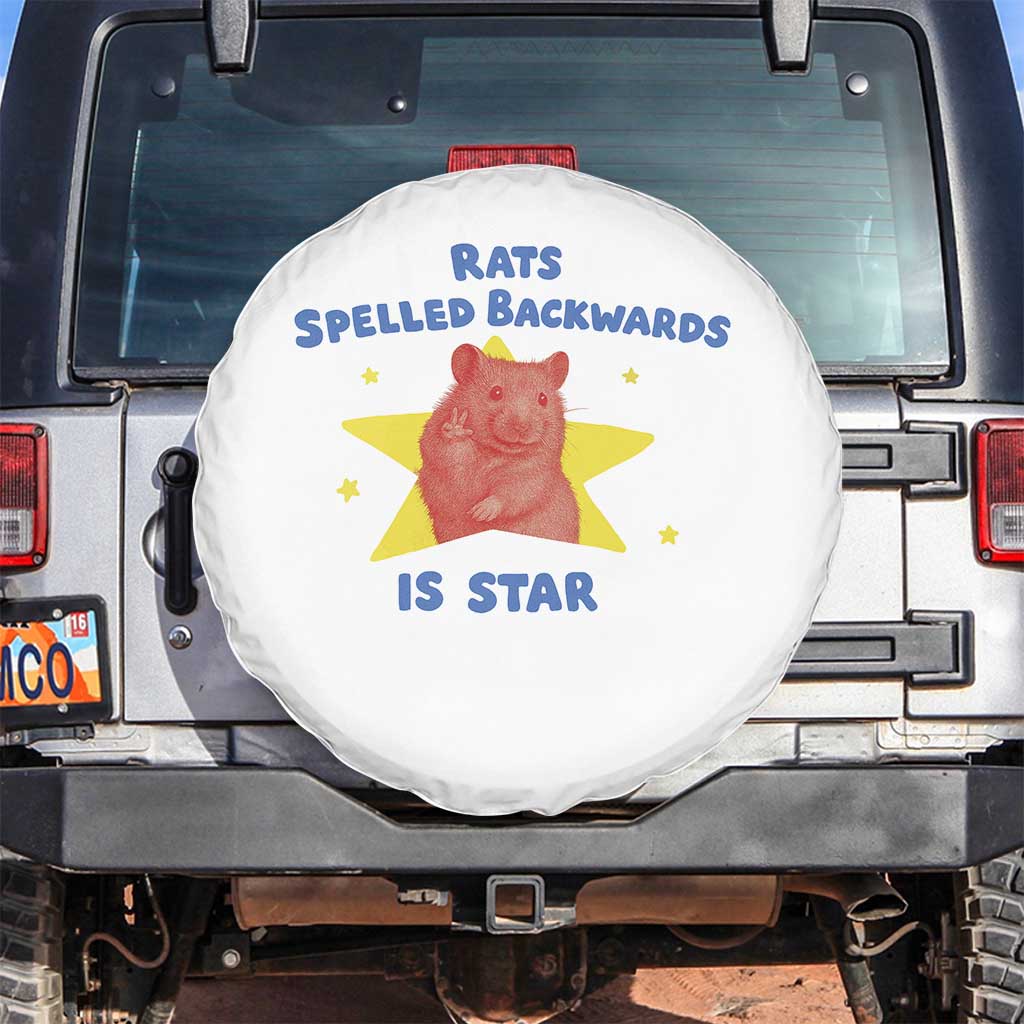 Rats Spelled Backwards Is Star Spare Tire Cover Sarcastic Rat Meme - Wonder Print Shop