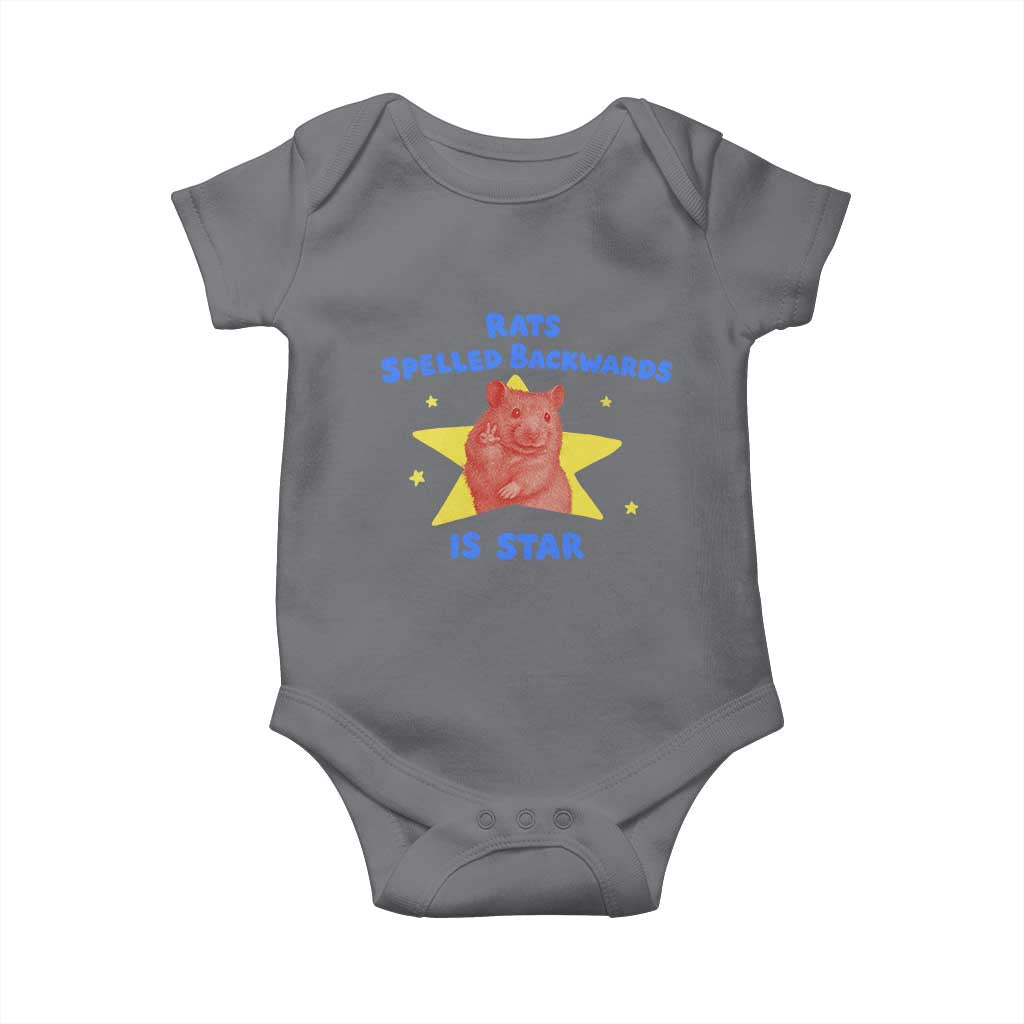 Rats Spelled Backwards Is Star Baby Onesie Sarcastic Rat Meme - Wonder Print Shop