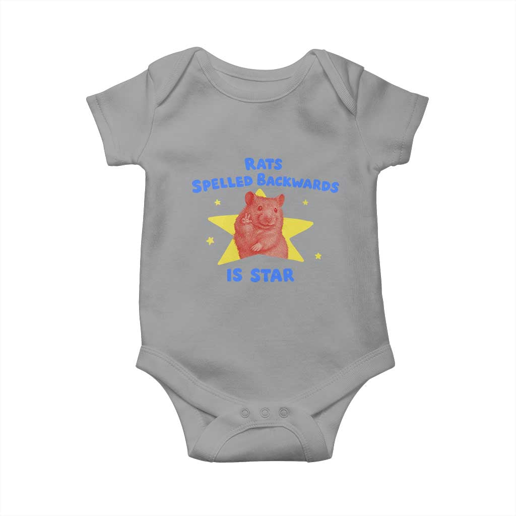 Rats Spelled Backwards Is Star Baby Onesie Sarcastic Rat Meme - Wonder Print Shop